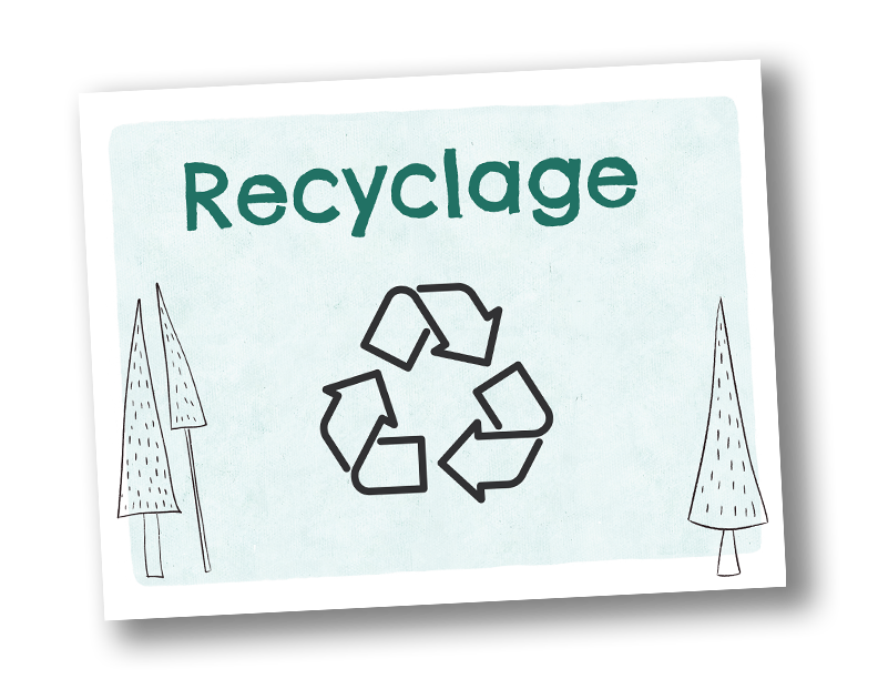 affiche classe recyclage