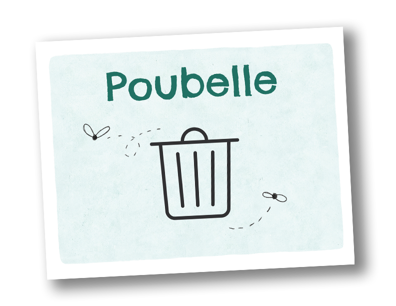 affiche pour la classe poubelle