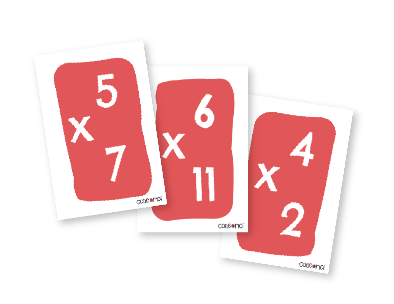 tables de multiplications fiches