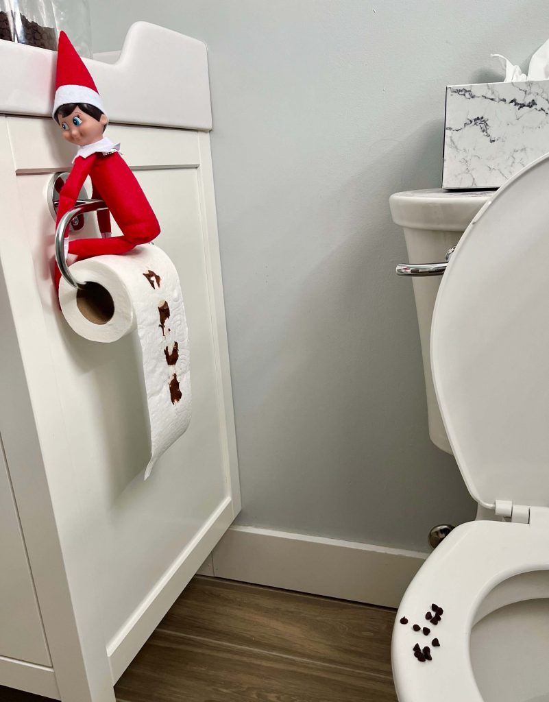 elf on the shelf poop