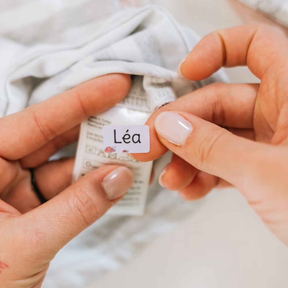 stick on clothing label