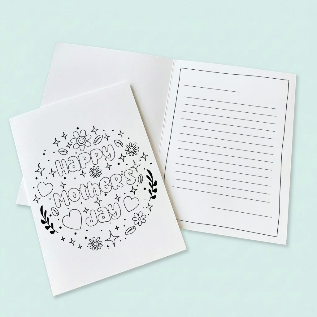 mother's day card to print for kid