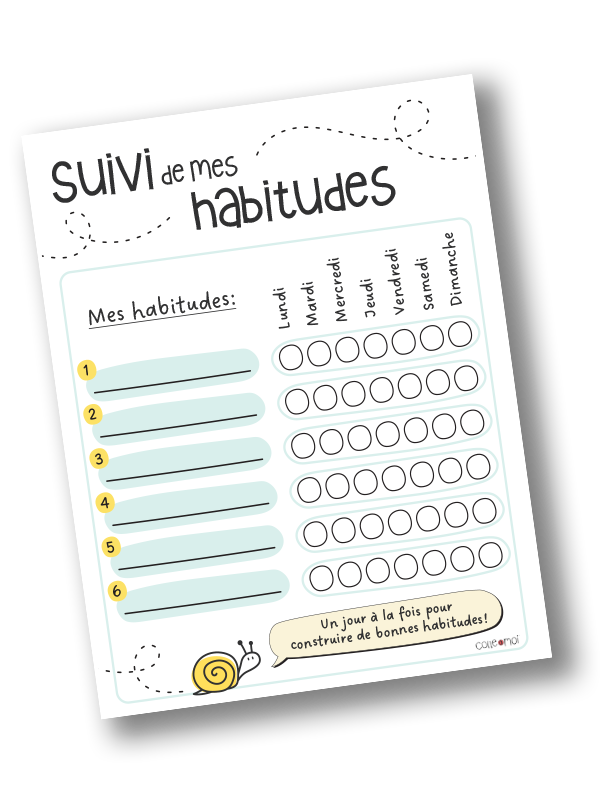 suivi habitudes enfant